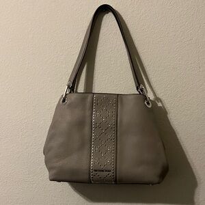 Michael Kors Elegant Grey Handbag studded / metallic  M